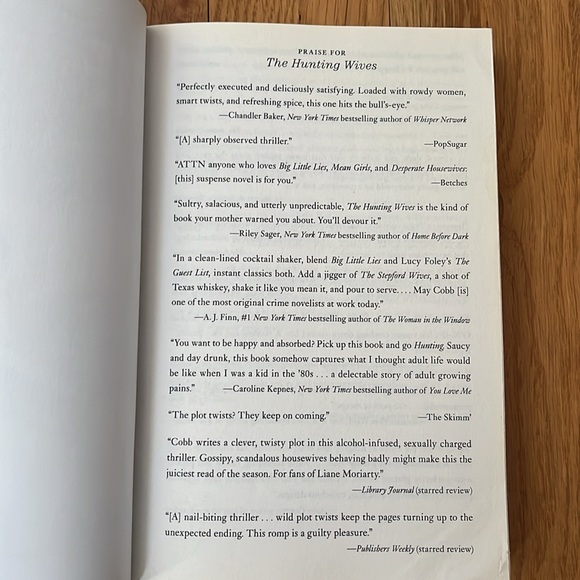 The Hunting Wives (paperback book) by May Cobb - Picture 3 of 4